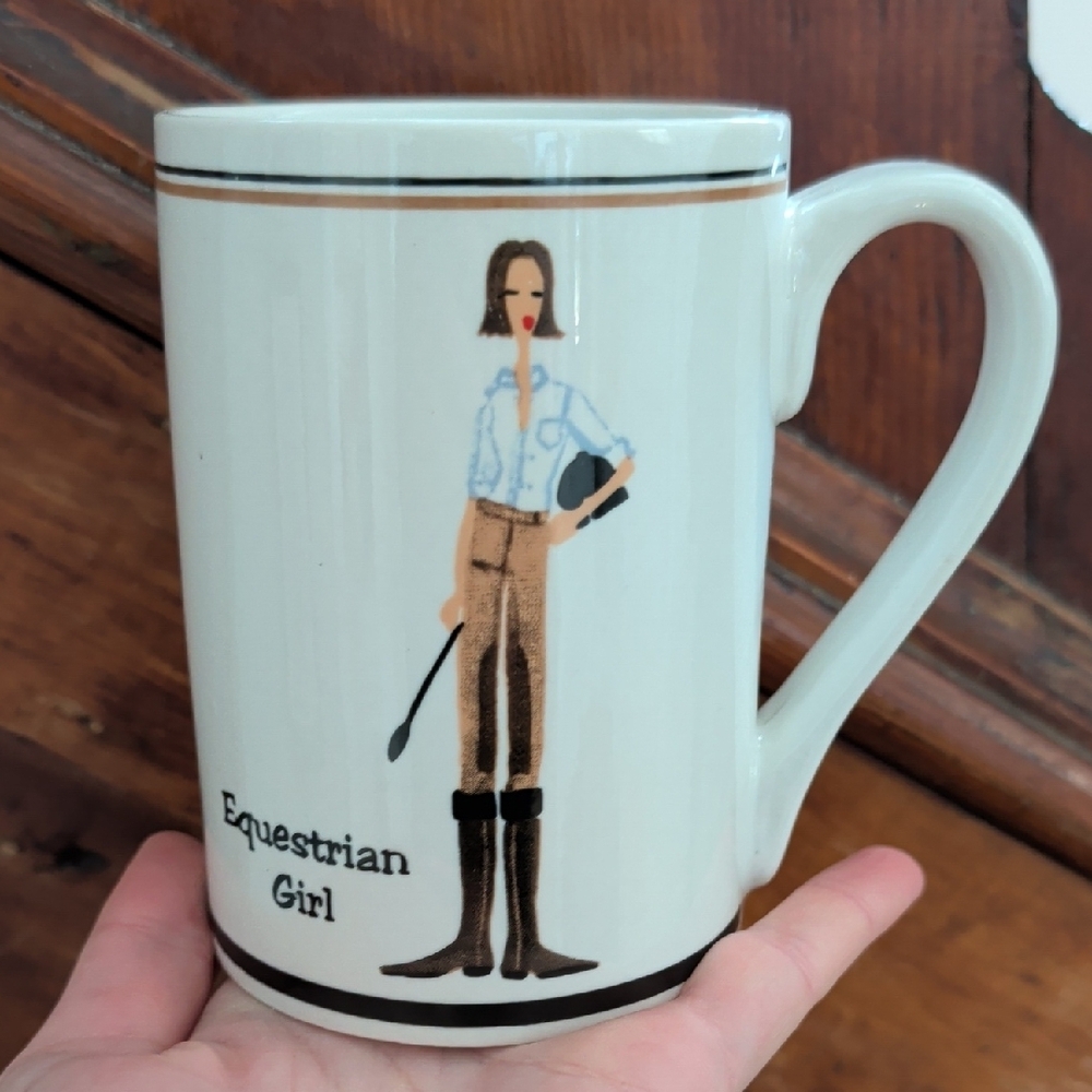 Equestrian Girl White Mug - Picture 2 of 4